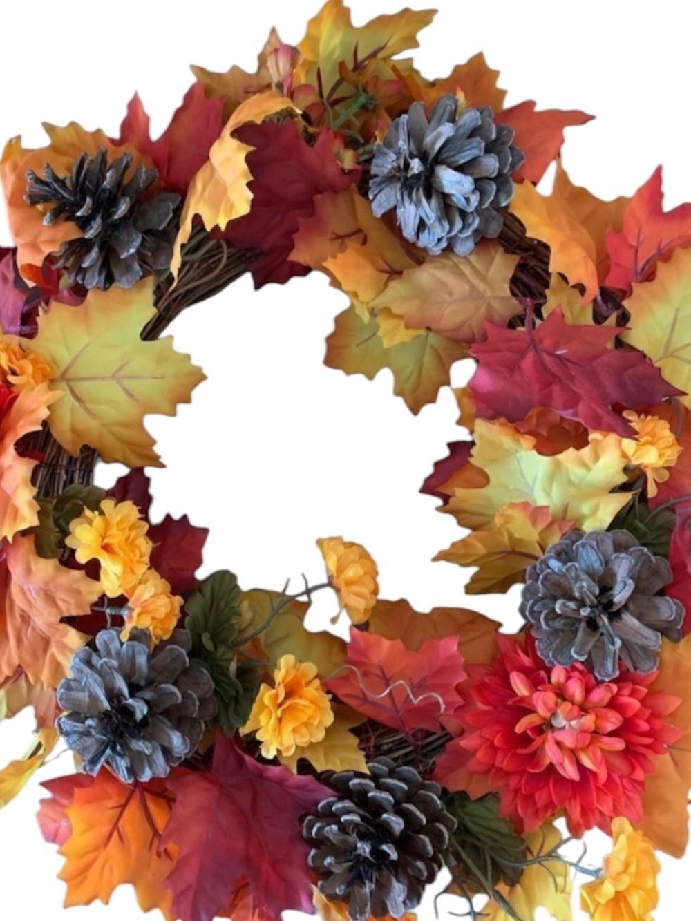 Handcrafted Fall Autumn Wreath Thanksgiving Harvest Door Decor